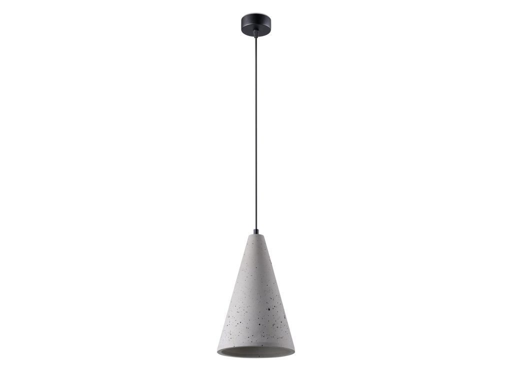 Lampa Wisząca REFUGIO E27 Beton Szaro-Czarny 15W