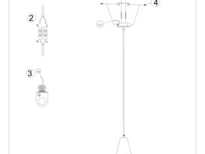 miniaturka Lampa Wisząca REFUGIO E27 Beton Szaro-Czarny 15W