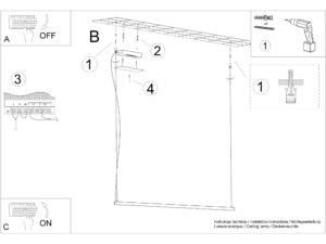miniaturka Lampa Wisząca SIRIUS 120 LED Aluminium Czarny