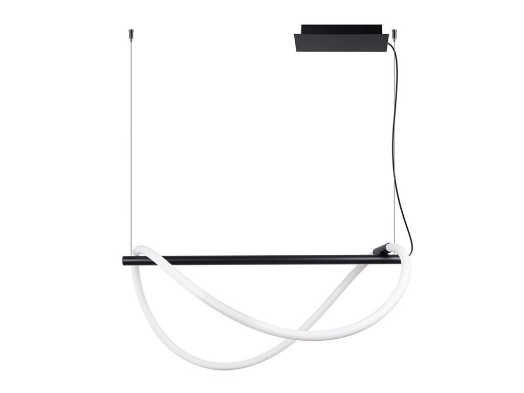 NEBULA 84 LED Czarna Lampa Wisząca Nowoczesna