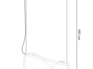 miniaturka NEBULA 84 LED Czarna Lampa Wisząca Nowoczesna