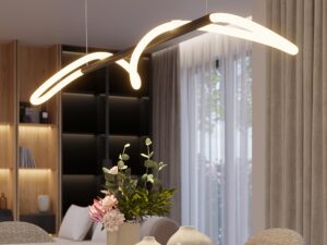 miniaturka NEBULA 84 LED Czarna Lampa Wisząca Nowoczesna
