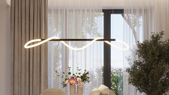 miniaturka NEBULA 84 LED Czarna Lampa Wisząca Nowoczesna