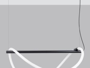 miniaturka NEBULA 84 LED Czarna Lampa Wisząca Nowoczesna