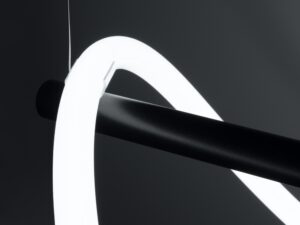 miniaturka NEBULA 84 LED Czarna Lampa Wisząca Nowoczesna