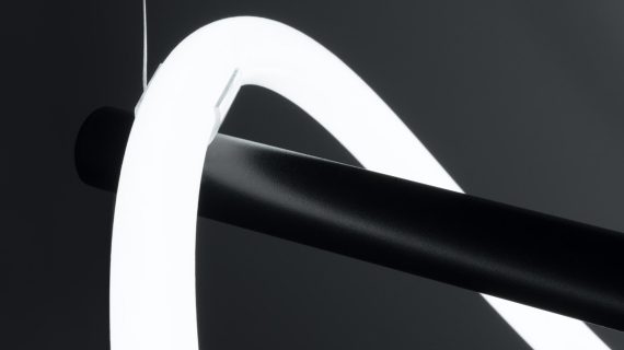 miniaturka NEBULA 84 LED Czarna Lampa Wisząca Nowoczesna