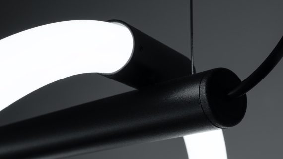 miniaturka NEBULA 84 LED Czarna Lampa Wisząca Nowoczesna