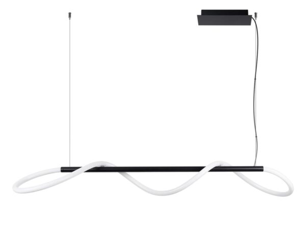 Czarna lampa wisząca