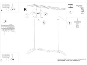 miniaturka Czarna Lampa Wisząca LED NEBULA 148 Wysokie CRI90