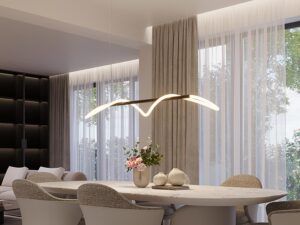 miniaturka Czarna Lampa Wisząca LED NEBULA 148 Wysokie CRI90