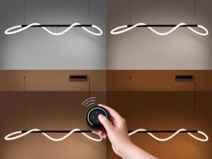 miniaturka Czarna Lampa Wisząca LED NEBULA 148 Wysokie CRI90