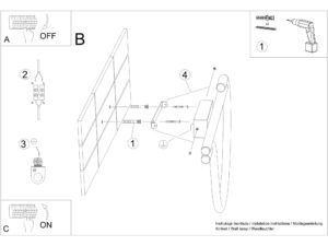 miniaturka Minimalistyczny Kinkiet NEBULA Czarny LED Regulowana Barwa