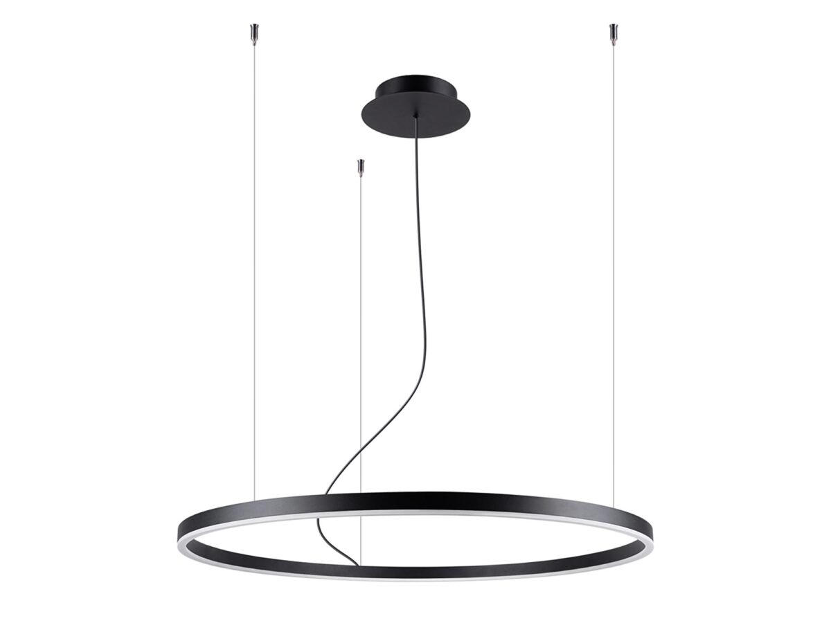 Elegancki Żyrandol LED ORION 80 Czarny 4345lm