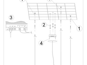 miniaturka Elegancki Żyrandol LED ORION 80 Czarny 4345lm