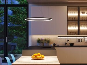 miniaturka Elegancki Żyrandol LED ORION 80 Czarny 4345lm