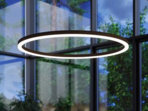 miniaturka Elegancki Żyrandol LED ORION 80 Czarny 4345lm