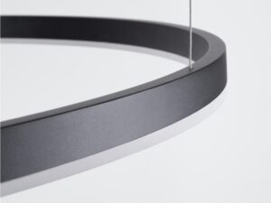 miniaturka Elegancki Żyrandol LED ORION 80 Czarny 4345lm