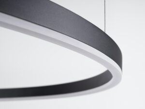 miniaturka Elegancki Żyrandol LED ORION 80 Czarny 4345lm