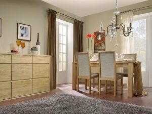 miniaturka Stół Dębowy Compact Elegance – Rozkładany, 120cm