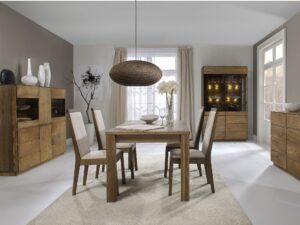 miniaturka Stół Dębowy Compact Elegance – Rozkładany, 120cm