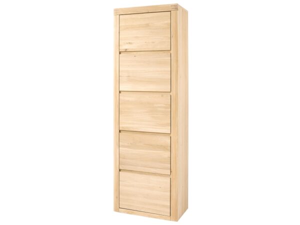 Wąska szafa z pionowymi frontami w stylu loft