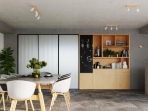 miniaturka Skandynawski Kinkiet CELIA 1 Biały/Drewno E27