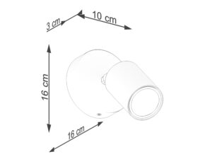 miniaturka Skandynawski Kinkiet CELIA 1 Biały/Drewno E27
