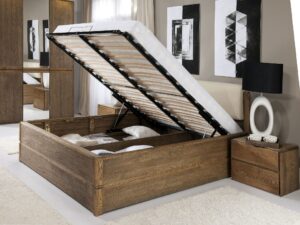 miniaturka Drewniane łóżko 90×200 z pojemnikiem i stelażem Tacoma