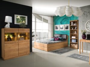 miniaturka Łóżko 200×200 z pojemnikiem i stelażem Tacoma