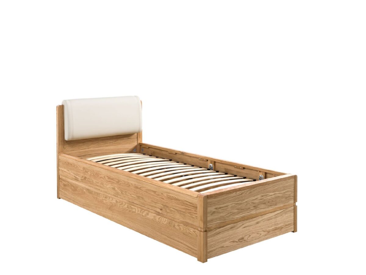 Drewniane łóżko 90×200 z pojemnikiem i stelażem Tacoma
