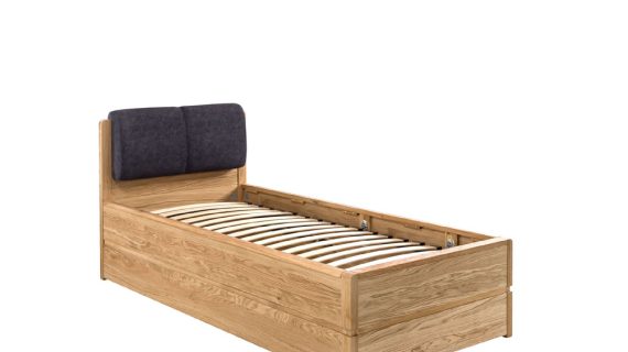 miniaturka Drewniane łóżko 90×200 z pojemnikiem i stelażem Tacoma