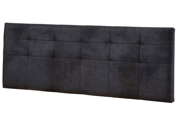 Ciemnoszary zagłówek pikowany – nowoczesny panel do łóżka