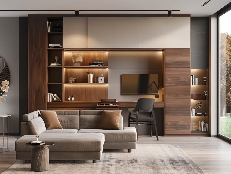 Designerski drewniany stolik kawowy o organicznym kształcie