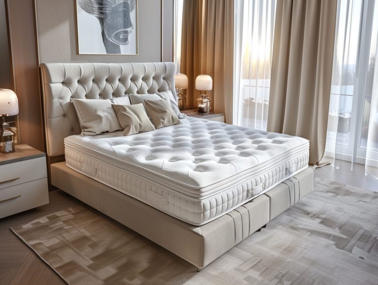 Kontynentalne łóżko pikowane w eleganckiej sypialni z zasłonami