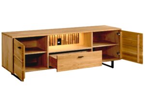 miniaturka Szafka Rtv Na Nóżkach Czarnych Prego