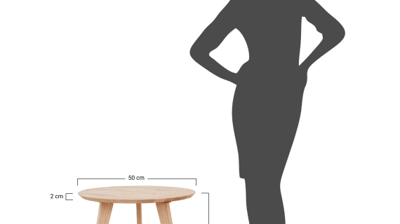 miniaturka Ława Dębowa Okrągła 50 cm Oakwood