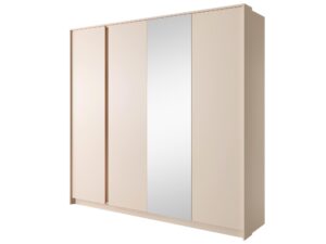 miniaturka Subtelna Beżowa Szafa Solezza do Sypialni