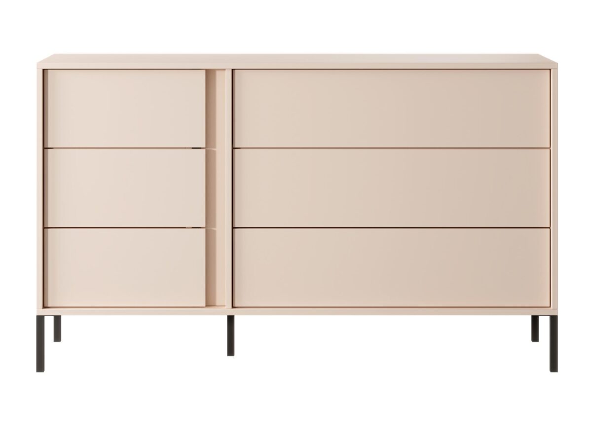 Beżowa Komoda Solezza z Szufladami