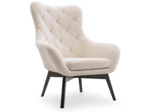 Klasyczny Fotel z Drewnianymi Nogami Cascade