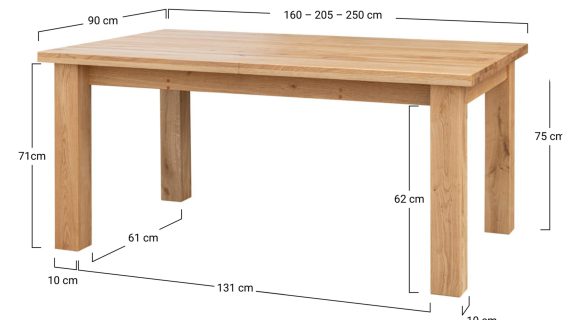 miniaturka Rozsuwany Stół Dębowy Luna