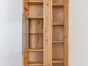 miniaturka Dębowa Witryna Zenovia z Podwójnymi Drzwiami