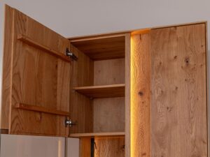 miniaturka Dębowa Witryna Zenovia z Podwójnymi Drzwiami