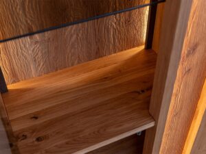 miniaturka Dębowa Witryna Zenovia z Podwójnymi Drzwiami