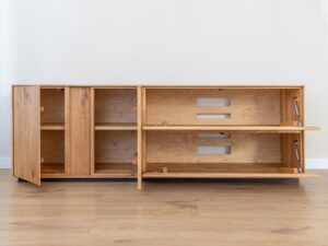 miniaturka Dębowa Szafka RTV Olejowana Zenovia