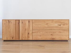 miniaturka Dębowa Szafka RTV Olejowana Zenovia