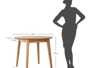 miniaturka Stół Dębowy 90 cm Oakwood Okrągły