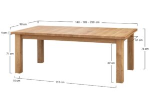 miniaturka Klasyczny Stół Dębowy Rozkładany Stellar