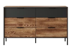 Komoda do Sypialni Castano w Stylu Industrialnym