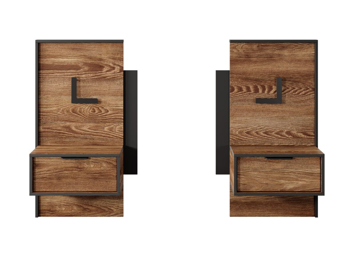 Zestaw Stolików Nocnych z Oświetleniem Castano