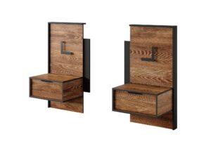 miniaturka Zestaw Stolików Nocnych z Oświetleniem Castano